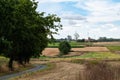 Rural scene with agricutlure fields at the Flemish countryside around Tielt-Winge