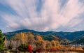 Rural scene of autumn landscape