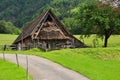 Rural scene: barn in the Carnia region, Friuli, Italy Royalty Free Stock Photo
