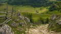 Rural scene. Countryside in Sureanu Mountains, Romania