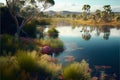 A billabong in the Australian outback