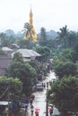 Rural scene street in Dawei, Myanmar