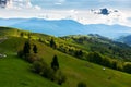 Rural scenery of carpathian mountains Royalty Free Stock Photo