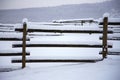 Rural scenic winter landscape the snow fallen Royalty Free Stock Photo