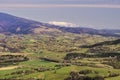 Rural settlement in Ostrozky mountains in Slovakia during spring Royalty Free Stock Photo