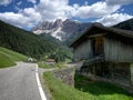 Rural Shed in the Dolomites Royalty Free Stock Photo