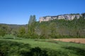Rural spring landscape in the department of Isere in France Royalty Free Stock Photo