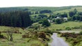 Rural Spring scene in the countryside of Devon South West England