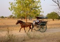 Rural street in Bagan Royalty Free Stock Photo