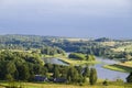 Rural summer landscape, river Royalty Free Stock Photo