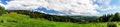 Rural summer time panorama Royalty Free Stock Photo