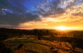 Rural sunrise landscape Royalty Free Stock Photo