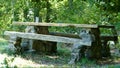 Rural table of a natural park