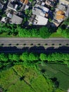 Rural Toll Road Divides Residential Communities and Agricultural Landscapes