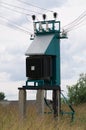 Rural Transformer Substation in central Russia Royalty Free Stock Photo