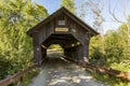 Covered Bridge Gold Brook in Stowe Vermont Royalty Free Stock Photo