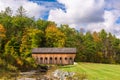 Rural Vermont Covered Bridge Royalty Free Stock Photo