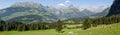 Rural view over Engelberg on Switzerland Royalty Free Stock Photo