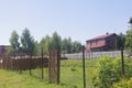 Rural views, village streets in the suburbs. Russia. Moscow region.