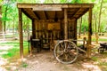 Replica 1890s blacksmith shop served villagers and travelers Royalty Free Stock Photo