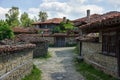 Rural winding street in the Balkans Royalty Free Stock Photo