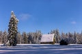 Rural winter scenic.