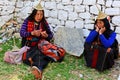 Rural Women of Bhutan Royalty Free Stock Photo