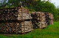 Rural Wood Log Stack