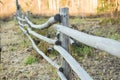 Rural wooden fence. natural autumn background