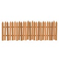 Rural wooden fences, pickets vector. Brown silhouettes fence for garden illustration