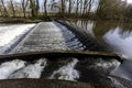 Rurdorf Wehr in Germany, its for watermanagement in nature. Royalty Free Stock Photo