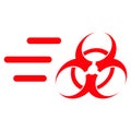 Rush Biohazard Flat Icon Symbol