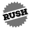 Rush black stamp