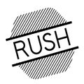 Rush black stamp