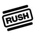 Rush black stamp