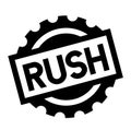 Rush black stamp