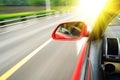 Rush car,motion blur steet Royalty Free Stock Photo