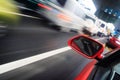 Rush car,motion blur steet Royalty Free Stock Photo