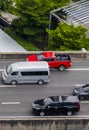 Rush hour big heavy traffic jam in busy Bangkok Thailand Royalty Free Stock Photo