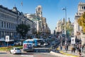 Rush-hour on the Calle de Acala Madrid