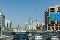 Rush hour on King Fahd Road in Riyadh Royalty Free Stock Photo