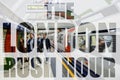 Rush hour - Piccadilly tube station on the London underground Royalty Free Stock Photo