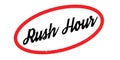 Rush Hour rubber stamp Royalty Free Stock Photo