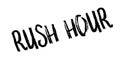 Rush Hour rubber stamp Royalty Free Stock Photo