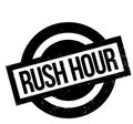 Rush Hour rubber stamp Royalty Free Stock Photo