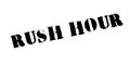 Rush Hour rubber stamp Royalty Free Stock Photo