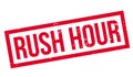 Rush Hour rubber stamp Royalty Free Stock Photo