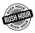 Rush Hour rubber stamp Royalty Free Stock Photo