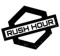 Rush Hour rubber stamp Royalty Free Stock Photo