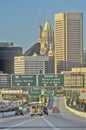 Rush Hour Traffic, Baltimore, Maryland Royalty Free Stock Photo